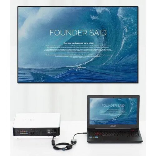 Кабель Vention HDMI to HDMI V2.1 2m (ALGLH) Blue купити в Україні: Київ, Львів, Хмельницький, Тернопіль, Івано-Франківськ | Низька ціна, відгуки, характеристики від TELEMART фото