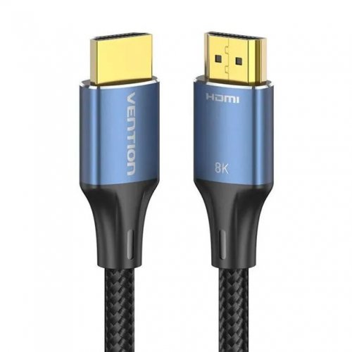 Кабель Vention HDMI to HDMI V2.1 2m (ALGLH) Blue купити в Україні: Київ, Львів, Хмельницький, Тернопіль, Івано-Франківськ | Низька ціна, відгуки, характеристики від TELEMART фото