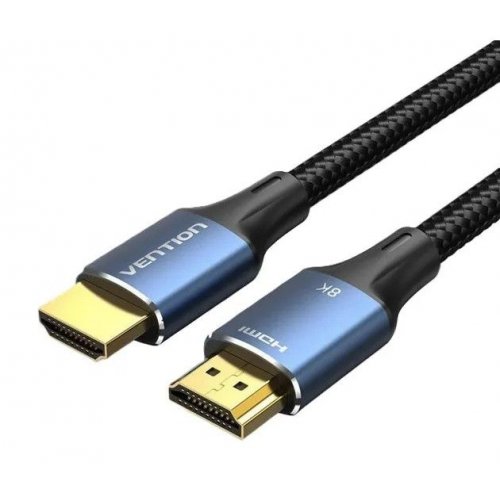 Кабель Vention HDMI to HDMI V2.1 2m (ALGLH) Blue купити в Україні: Київ, Львів, Хмельницький, Тернопіль, Івано-Франківськ | Низька ціна, відгуки, характеристики від TELEMART фото