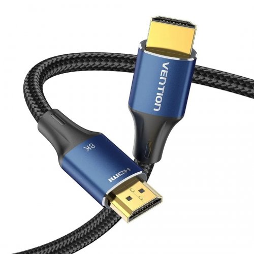 Кабель Vention HDMI to HDMI V2.1 2m (ALGLH) Blue купити в Україні: Київ, Львів, Хмельницький, Тернопіль, Івано-Франківськ | Низька ціна, відгуки, характеристики від TELEMART фото