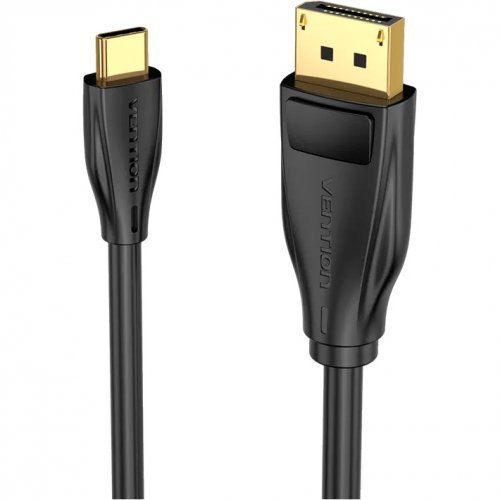 Купить Кабель Vention DisplayPort to USB Type-C 2m (CGYBH) Black - цена в Харькове, Киеве, Днепре, Одессе
в интернет-магазине Telemart фото