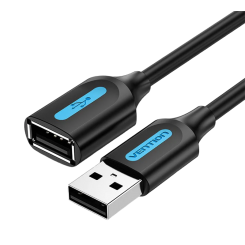 Удлинитель Vention USB 2.0 AM-AF 2m (CBIBH) Black