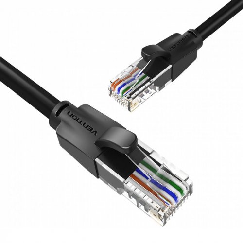 Купити Патч-корд Vention UTP, RJ45, Cat6 35m (IBEBU) Black - ціна в Києві, Львові, Вінниці, Хмельницькому, Франківську, Україні | інтернет-магазин TELEMART.UA фото