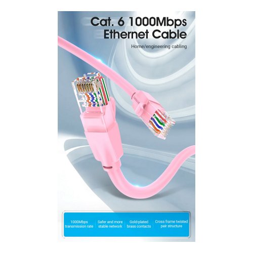 Купити Патч-корд Vention UTP, RJ45, Cat6 35m (IBEBU) Black - ціна в Києві, Львові, Вінниці, Хмельницькому, Франківську, Україні | інтернет-магазин TELEMART.UA фото