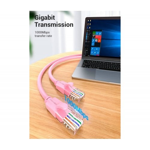 Купити Патч-корд Vention UTP, RJ45, Cat6 35m (IBEBU) Black - ціна в Києві, Львові, Вінниці, Хмельницькому, Франківську, Україні | інтернет-магазин TELEMART.UA фото