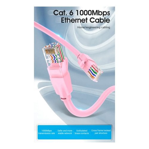 Купити Патч-корд Vention UTP, RJ45, Cat6 40m (IBEBV) Black - ціна в Києві, Львові, Вінниці, Хмельницькому, Франківську, Україні | інтернет-магазин TELEMART.UA фото