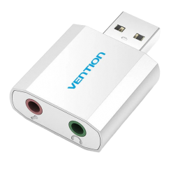 Звукова карта Vention USB External Sound Card (VAB-S13) Silver