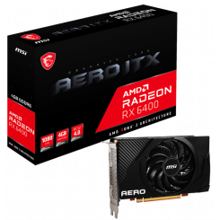 Видеокарта MSI Radeon RX 6400 AERO ITX 4096MB (RADEON RX 6400 AERO ITX 4G) (Восстановлено продавцом, 642618)