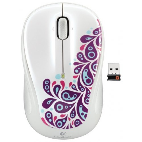 Купить Мышка Logitech Wireless Mouse M325 Paisley White - цена в Харькове, Киеве, Днепре, Одессе
в интернет-магазине Telemart фото