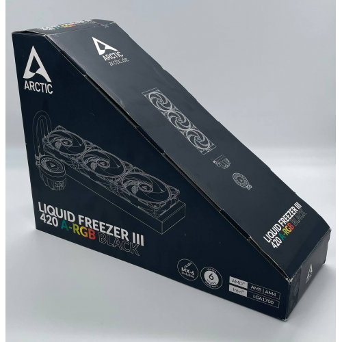 Купить Готовая СВО Arctic Liquid Freezer III 420 A-RGB (ACFRE00145A) Black (Состояние нового, 643172) с проверкой совместимости: обзор, характеристики, цена в Киеве, Днепре, Одессе, Харькове, Украине | интернет-магазин TELEMART.UA фото