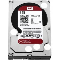 Жорсткий диск Western Digital Red 6TB 256MB 5400RPM 3.5" (WD60EFAX) (Відновлено продавцем, 644645)