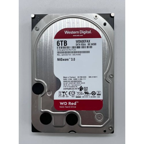 Продать Жесткий диск Western Digital Red 6TB 256MB 5400RPM 3.5" (WD60EFAX) (Восстановлено продавцом, 644645) по Trade-In интернет-магазине Телемарт - Киев, Днепр, Украина фото