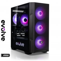 Комп'ютер EVOLVE PoweredBy MSI 5H+ (EVOP-G5HR750FN406-D532S1TBKSH) Black/Shadow / AMD Ryzen 5 7500F (3.7-5.0), 6 ядер / RTX 4060 / 32 ГБ (DDR5) / 1024 ГБ (SSD)