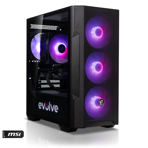 Купити Ігровий ПК EVOLVE PoweredBy MSI 5H+ (EVOP-G5HR750FN406-D532S1TBKSH) Black/Shadow - ціна в Києві, Львові, Вінниці, Хмельницькому, Франківську, Україні | інтернет-магазин TELEMART.UA фото