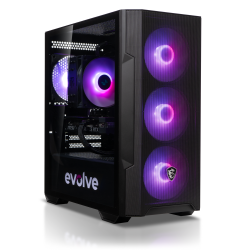 Купити Ігровий ПК EVOLVE PoweredBy MSI 5H+ (EVOP-G5HR750FN407S-D532S1TBKSH) Black/Shadow - ціна в Києві, Львові, Вінниці, Хмельницькому, Франківську, Україні | інтернет-магазин TELEMART.UA фото