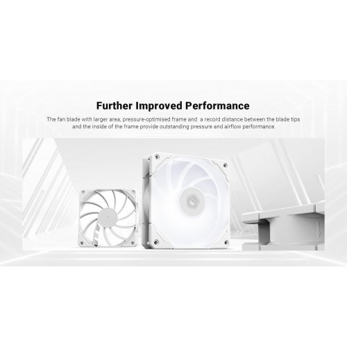 Кулер для корпуса ID-Cooling TF 12025 PRO SW (TF-12025-PRO-SW) White купити з перевіркою сумісності: огляд, характеристики, ціна у Києві, Львові, Вінниці, Хмельницькому, Івано-Франківську, Україні | інтернет-магазин TELEMART.UA фото