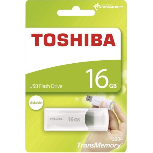 Накопичувач Toshiba U204 16GB USB 2.0 White (THN-U204W0160M4) купити в Україні | Telemart фото