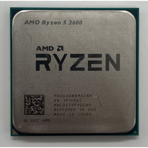 Процесор AMD Ryzen 5 2600 3.4(3.9)GHz 16MB sAM4 Tray (YD2600BBM6IAF) (Відновлено продавцем, 645639) купити з перевіркою сумісності: огляд, характеристики, ціна у Києві, Львові, Вінниці, Хмельницькому, Івано-Франківську, Україні | інтернет-магазин TELEMART.UA фото