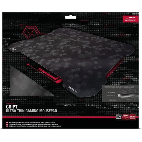 Купити Килимок для миші Speedlink Cript Ultra Thin (SL-620102-BK) - ціна в Києві, Львові, Вінниці, Хмельницькому, Франківську, Україні | інтернет-магазин TELEMART.UA фото