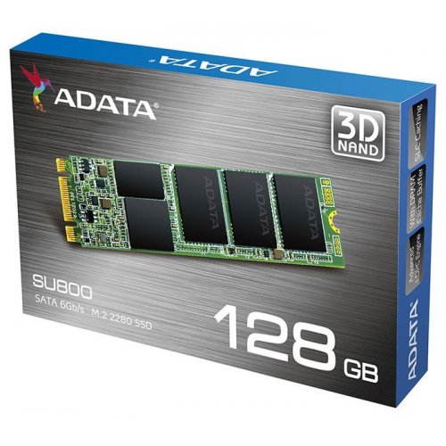 Продати SSD-диск ADATA Ultimate SU800 TLC 128GB M.2 (2280 SATA) (ASU800NS38-128GT-C) за Trade-In у інтернет-магазині Телемарт - Київ, Дніпро, Україна фото
