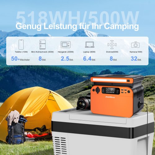 Купити Зарядна станція Just Now GT500 500W 518Wh (CTECHi GT500) - ціна в Києві, Львові, Вінниці, Хмельницькому, Франківську, Україні | інтернет-магазин TELEMART.UA фото