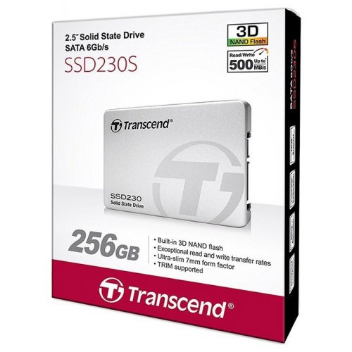 Продать SSD-диск Transcend 230 TLC 256GB 2.5'' (TS256GSSD230S) по Trade-In интернет-магазине Телемарт - Киев, Днепр, Украина фото