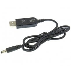 Кабель Dynamode USB 5V to DC 12V 1m (DM-USB-DC-5.5x2.1-12V)