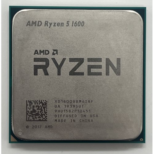 Процесор AMD Ryzen 5 1600 3.2(3.6)GHz sAM4 Tray (YD1600BBAE) (Відновлено продавцем, 646620) купити з перевіркою сумісності: огляд, характеристики, ціна у Києві, Львові, Вінниці, Хмельницькому, Івано-Франківську, Україні | інтернет-магазин TELEMART.UA фото