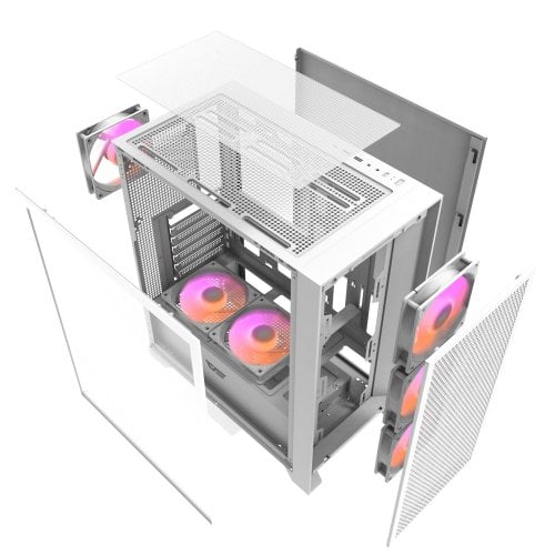 Корпус DarkFlash DRX70 Mesh без БЖ White купити з перевіркою сумісності: огляд, характеристики, ціна у Києві, Львові, Вінниці, Хмельницькому, Івано-Франківську, Україні | інтернет-магазин TELEMART.UA фото