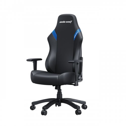 Ігрове крісло Anda Seat Luna L (AD18-44-BS-PV) Black/Blue купити в Україні: Київ, Львів, Хмельницький, Тернопіль, Івано-Франківськ | Низька ціна, відгуки, характеристики від TELEMART фото