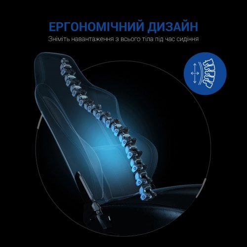 Ігрове крісло Anda Seat Luna L (AD18-44-BS-PV) Black/Blue купити в Україні: Київ, Львів, Хмельницький, Тернопіль, Івано-Франківськ | Низька ціна, відгуки, характеристики від TELEMART фото