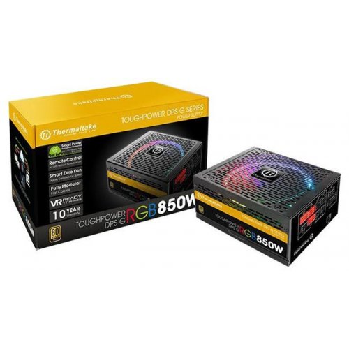 Продати Блок живлення Thermaltake Toughpower DPS G RGB 850W (PS-TPG-0850DPCGEU-R) за Trade-In у інтернет-магазині Телемарт - Київ, Дніпро, Україна фото