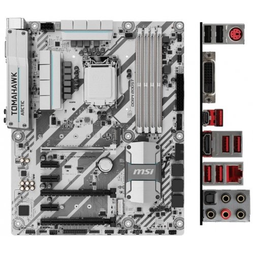 Продать Материнская плата MSI H270 TOMAHAWK ARCTIC (s1151, Intel H270) по Trade-In интернет-магазине Телемарт - Киев, Днепр, Украина фото