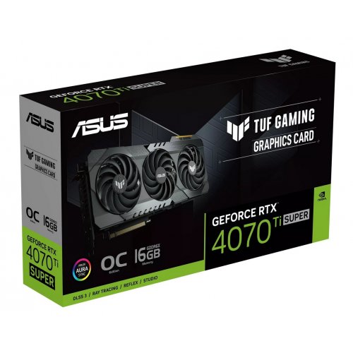 Відеокарта Asus TUF Gaming GeForce RTX 4070 Ti SUPER OG OC 16384MB (TUF-RTX4070TIS-O16G-OG-GAMING) купити з перевіркою сумісності: огляд, характеристики, ціна у Києві, Львові, Вінниці, Хмельницькому, Івано-Франківську, Україні | інтернет-магазин TELEMART.UA фото