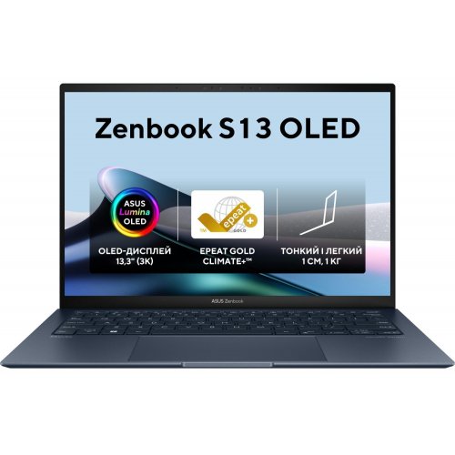 Купити Ноутбук Asus Zenbook S 13 OLED UX5304MA-NQ008X (90NB12V3-M00280) Ponder Blue - ціна в Києві, Львові, Вінниці, Хмельницькому, Франківську, Україні | інтернет-магазин TELEMART.UA фото