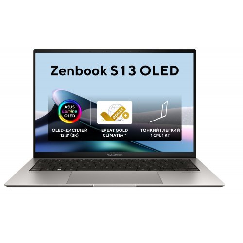 Купить Ноутбук Asus Zenbook S 13 OLED UX5304MA-NQ041W (90NB12V2-M001L0) Basalt Grey - цена в Харькове, Киеве, Днепре, Одессе
в интернет-магазине Telemart фото