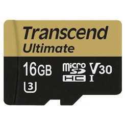 Карта пам'яті Transcend microSDHC MLC 16GB UHS-I U3 R95/W45MB/s (без адаптера) (TS16GUSDU3M)