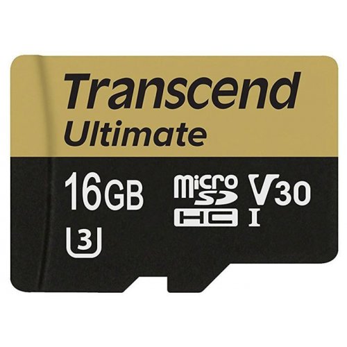 Карта пам'яті Transcend microSDHC MLC 16GB UHS-I U3 R95/W45MB/s (без адаптера) (TS16GUSDU3M) купити в Україні | Telemart фото