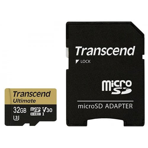 Карта пам'яті Transcend microSDHC MLC 32GB UHS-I U3 R95/W60MB/s (без адаптера) (TS32GUSDU3M) купити в Україні | Telemart фото