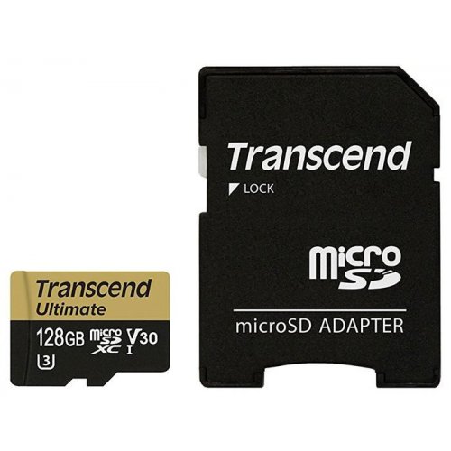 Карта пам'яті Transcend microSDXC MLC 128GB UHS-I U3 R95/W60MB/s (без адаптера) (TS128GUSDU3M) купити в Україні | Telemart фото