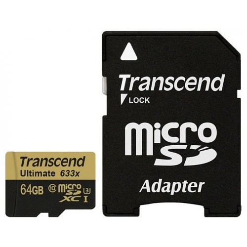 Карта пам'яті Transcend microSDXC MLC 64GB UHS-I U3 R95/W60MB/s (без адаптера) (TS64GUSDU3M) купити в Україні | Telemart фото