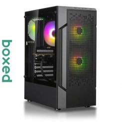 Компьютер Boxed Gaming RTX3060 Pro (BGP-5500N3060-16S1TBKSH) Black/Shadow / AMD Ryzen 5 5500 (3.6-4.2), 6 ядер / RTX 3060 / 16 ГБ (DDR4) / 1024 ГБ (SSD)