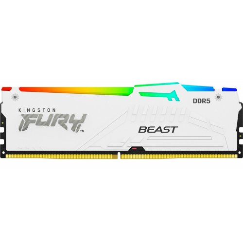 Продать ОЗУ Kingston DDR5 16GB 6800Mhz FURY Beast RGB White (KF568C34BWEA-16) по Trade-In интернет-магазине Телемарт - Киев, Днепр, Украина фото