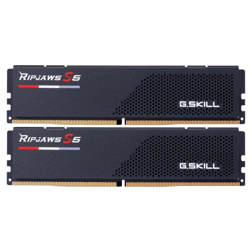 Photo RAM G.Skill DDR5 64GB (2x32GB) 5200Mhz Ripjaws S5 Black (F5-5200J4040A32GX2-RS5K)