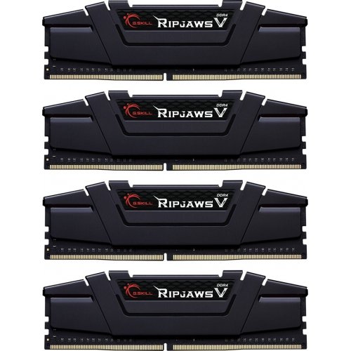 ОЗП G.Skill DDR4 128GB (4x32GB) 3600Mhz Ripjaws V Black (F4-3600C18Q-128GVK) купити з перевіркою сумісності: огляд, характеристики, ціна у Києві, Львові, Вінниці, Хмельницькому, Івано-Франківську, Україні | інтернет-магазин TELEMART.UA фото