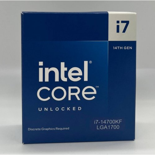 Процесор Intel Core i7-14700KF 3.4(5.6)GHz 33MB s1700 Box (BX8071514700KF) (Відновлено продавцем, 649147) купити з перевіркою сумісності: огляд, характеристики, ціна у Києві, Львові, Вінниці, Хмельницькому, Івано-Франківську, Україні | інтернет-магазин TELEMART.UA фото