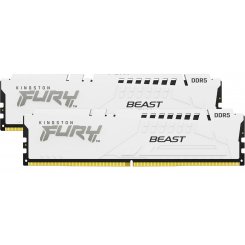 Уцінка озп Kingston DDR5 64GB (2x32GB) 5200Mhz FURY Beast White (KF552C36BWEK2-64) (Сліди встановлення, 649198)