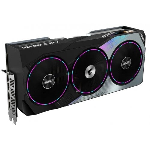 Купить Уценка видеокарта Gigabyte GeForce RTX 4080 SUPER AORUS MASTER 16384MB (GV-N408SAORUS M-16GD) (Витринный образец, 649350) с проверкой совместимости: обзор, характеристики, цена в Киеве, Днепре, Одессе, Харькове, Украине | интернет-магазин TELEMART.UA фото