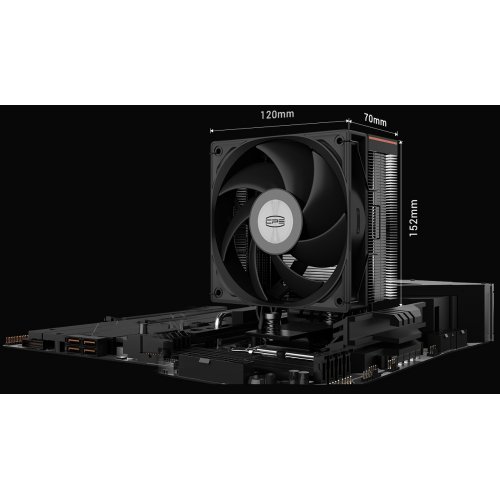 Кулер PCCooler RT400 Digital Black купити з перевіркою сумісності: огляд, характеристики, ціна у Києві, Львові, Вінниці, Хмельницькому, Івано-Франківську, Україні | інтернет-магазин TELEMART.UA фото