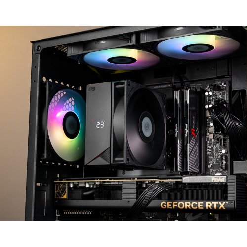 Кулер PCCooler RT400 Digital Black купити з перевіркою сумісності: огляд, характеристики, ціна у Києві, Львові, Вінниці, Хмельницькому, Івано-Франківську, Україні | інтернет-магазин TELEMART.UA фото